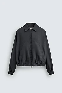 CROPPED COTTON - CUPRO JACKET