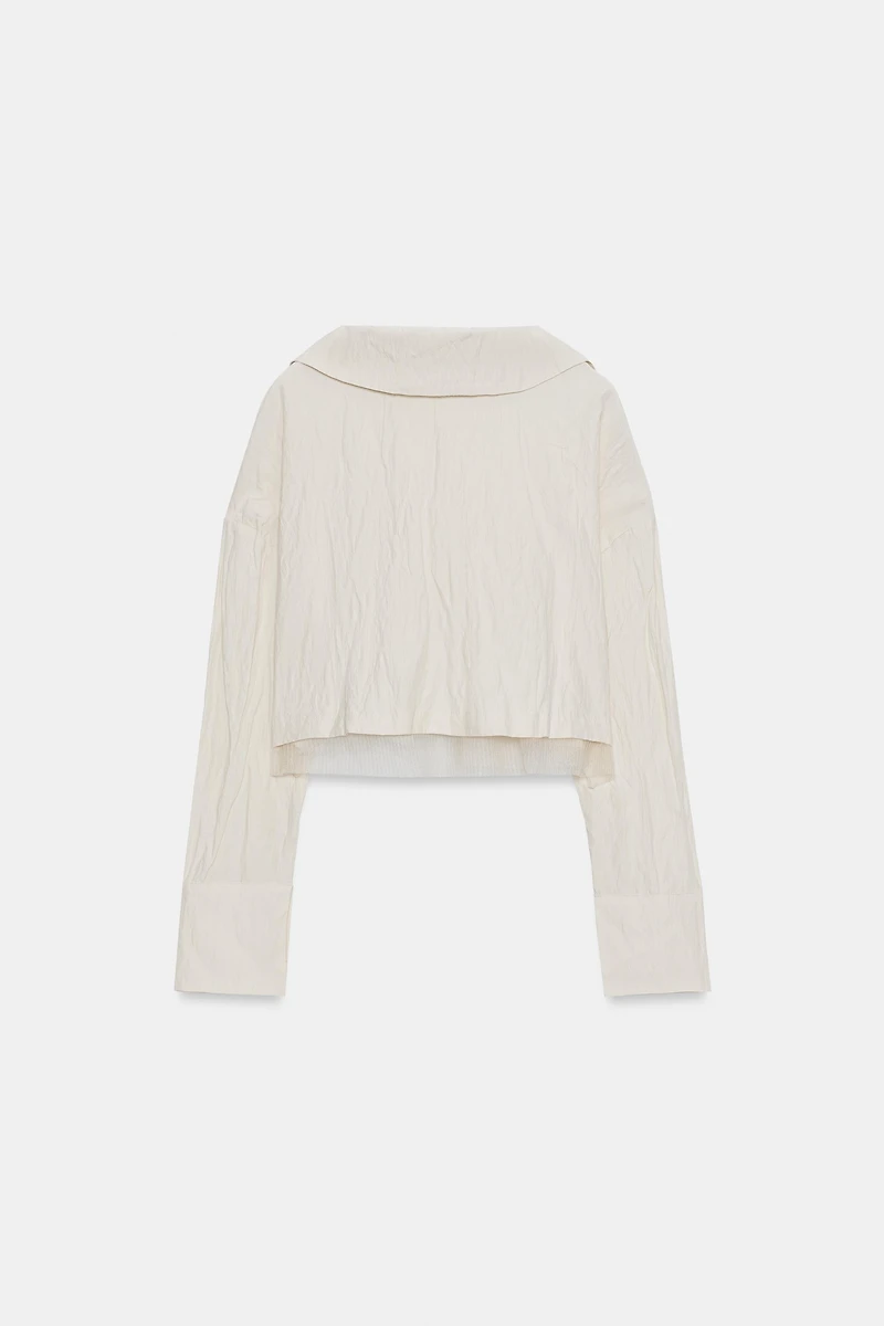 WRINKLED KNIT SHIRT