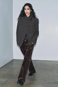 PLAID BLAZER ZW COLLECTION LIMITED EDITION