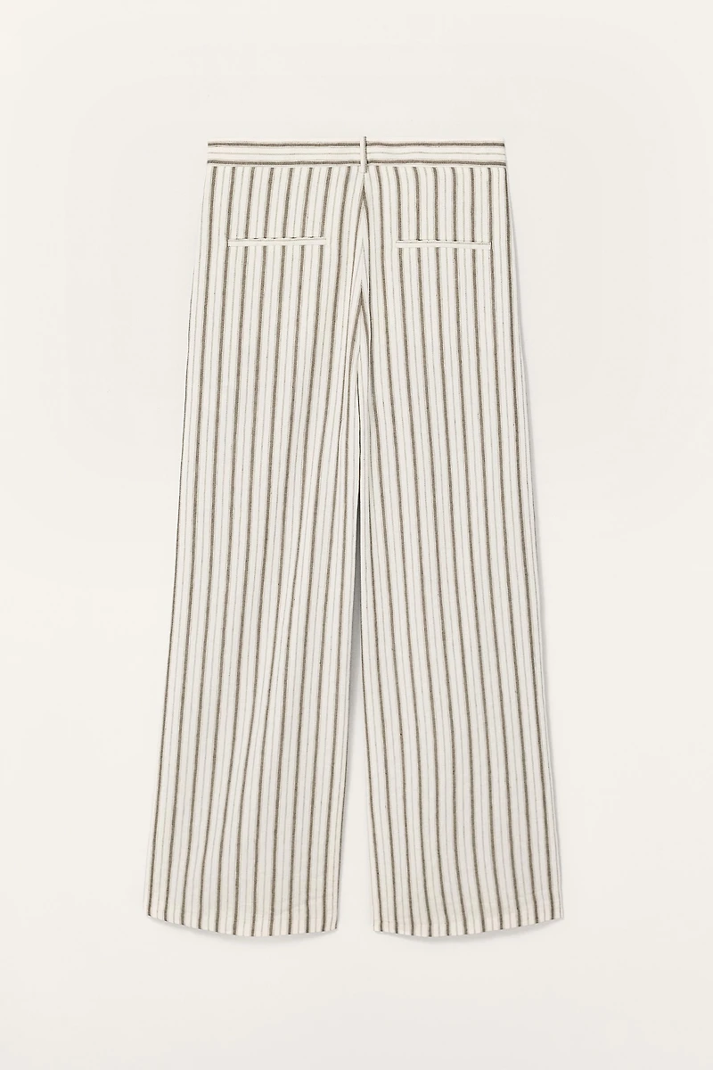 LIMITED EDITION STRIPED LINEN PANTS