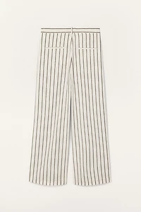 LIMITED EDITION STRIPED LINEN PANTS