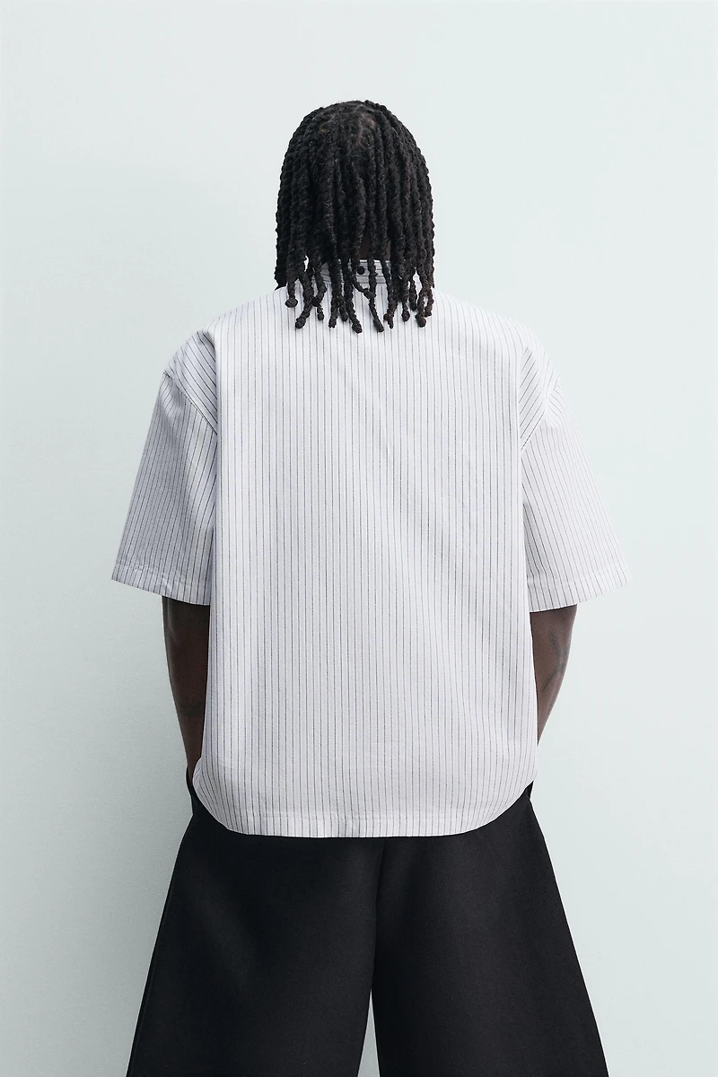 CHEMISE POLO COUPE BOXY INSCRIPTION IMPRIMÉE