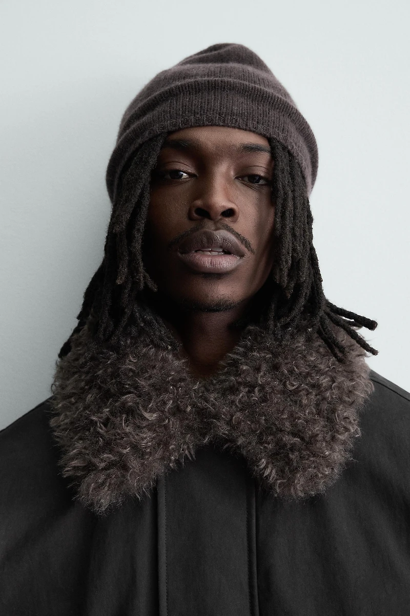 PARKA WITH REMOVABLE FAUX FUR COLLAR