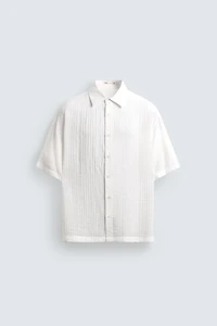 CHEMISE FLUIDE STRUCTURÉE EN RELIEF