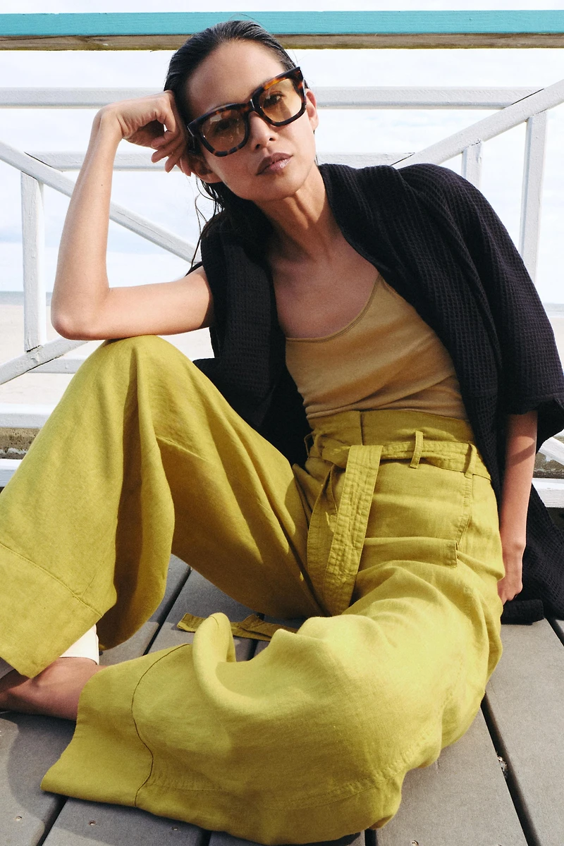 ZW COLLECTION 100% LINEN PANTS