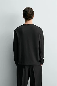 RELAXED FIT COTTON - LINEN BLEND T-SHIRT LIMITED EDITION