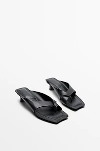 Leather heeled sandals - STUDIO
