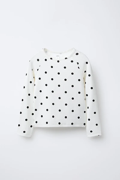 POLKA DOT T-SHIRT WITH MODAL