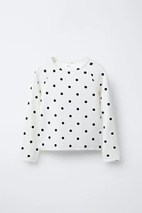 POLKA DOT T-SHIRT WITH MODAL