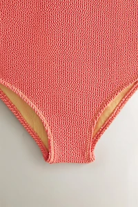 KIDS' TEXTURED BEACH SWIMSUIT