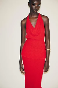 MULTI-POSITION LAYERED TEXTURED TOP