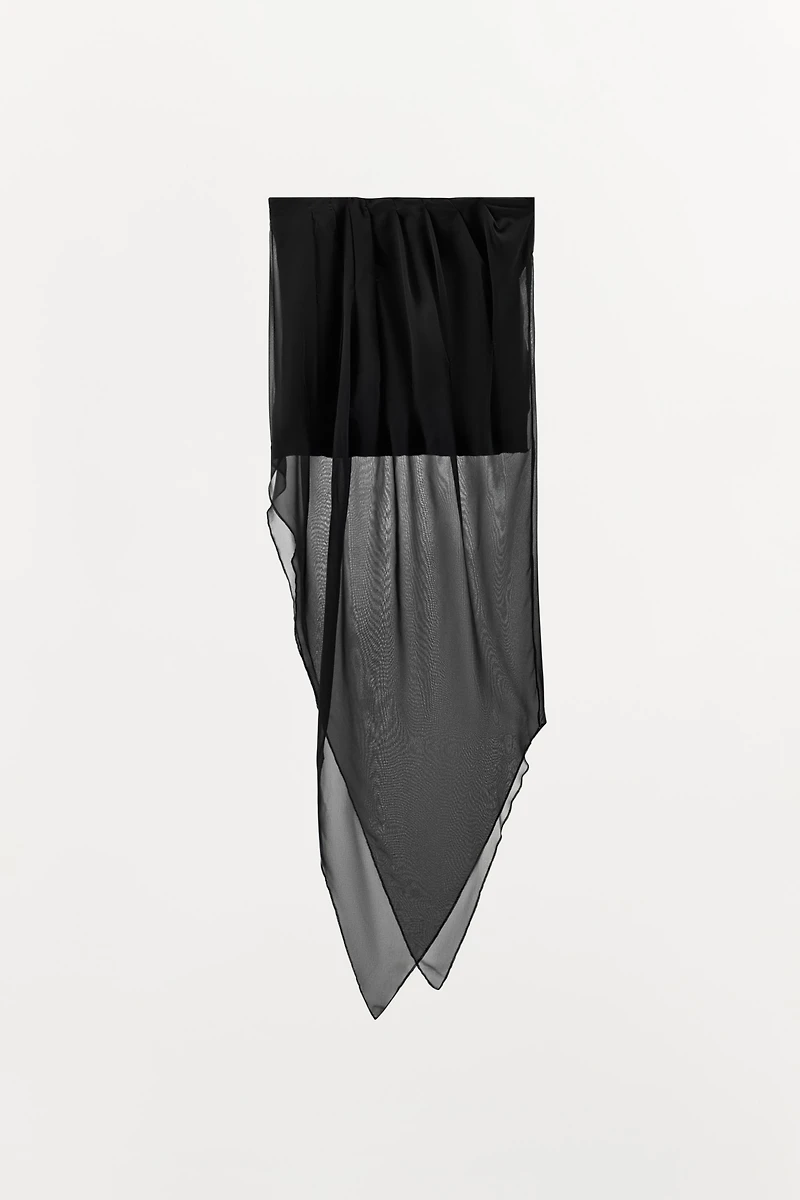 TOP BUSTIER EN MATIÈRES VARIÉES