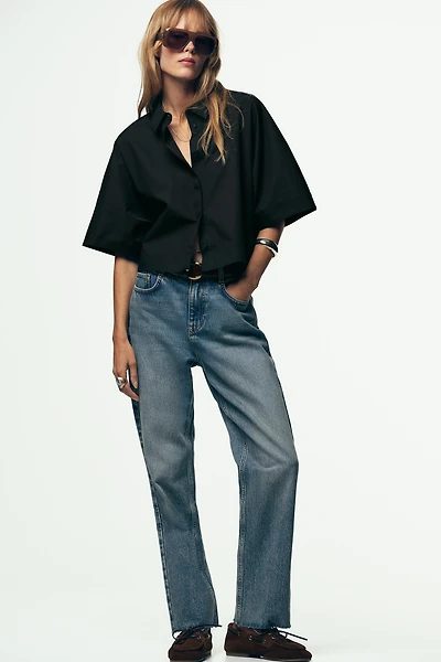 WIDE SLEEVE POPLIN SHIRT