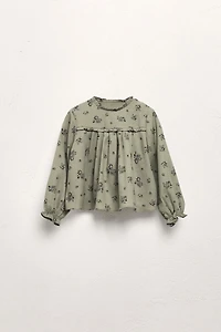 RUFFLED FLORAL BLOUSE LIMITED EDITION