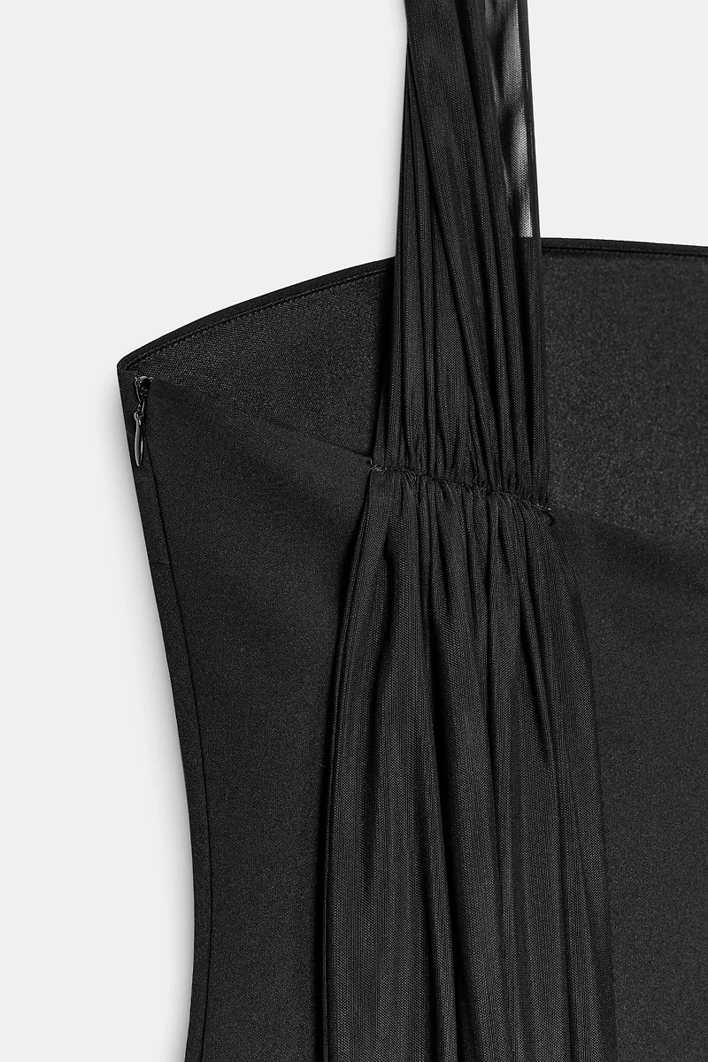 TRANSPARENT COMBINATION DRESS