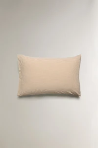 SEERSUCKER COTTON CHECK PILLOWCASE