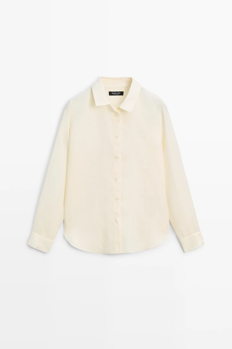 Flowing 100% linen shirt