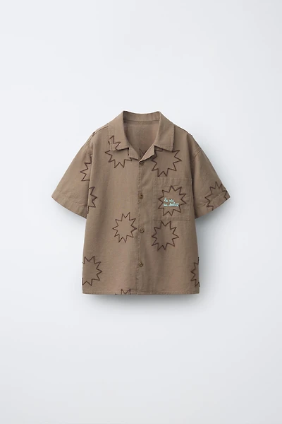 EMBROIDERED SUNS SHIRT