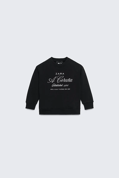 50TH ANNIVERSARY EMBROIDERED TEXT SWEATSHIRT