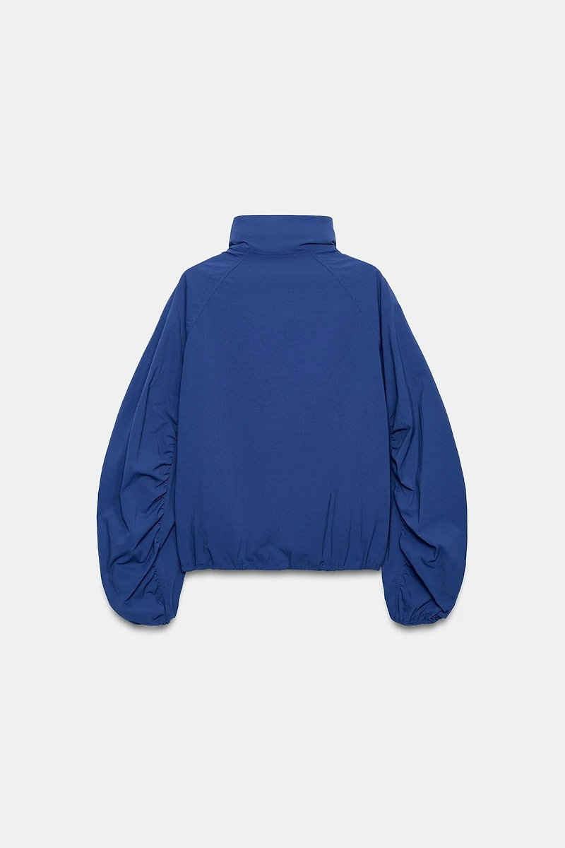 TECHNICAL FABRIC BUTTON JACKET