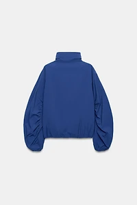 TECHNICAL FABRIC BUTTON JACKET