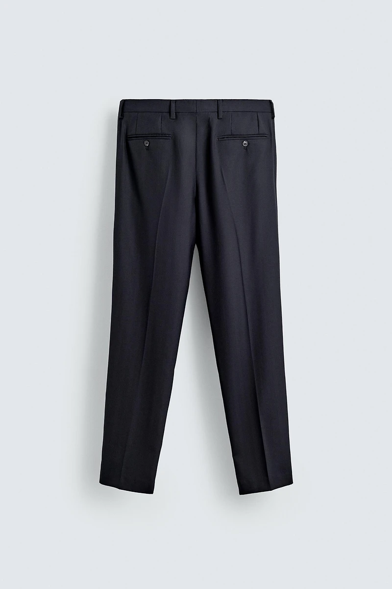 HERRINGBONE SUIT PANTS