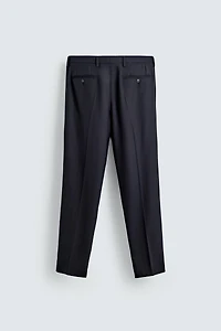HERRINGBONE SUIT PANTS