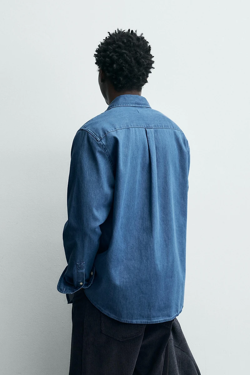 RELAXED FIT DENIM SHIRT