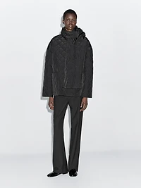 Lightweight jacket with scarf detail