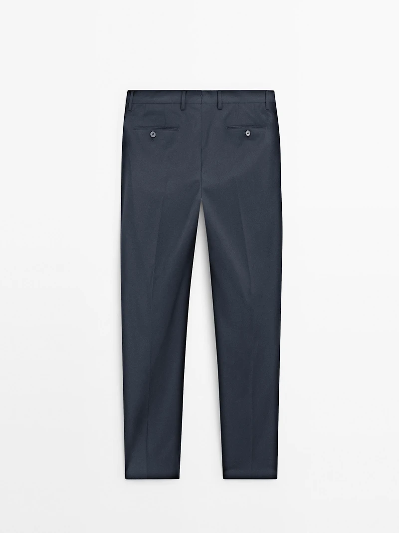 Cool wool suit pants