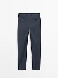 Cool wool suit pants