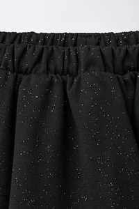 SHINY PONTE BALLOON SKIRT