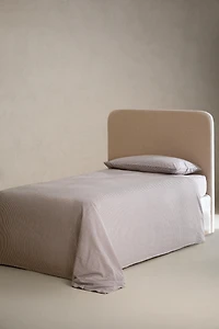 KIDS' DYED THREAD CHECK FITTED SHEET