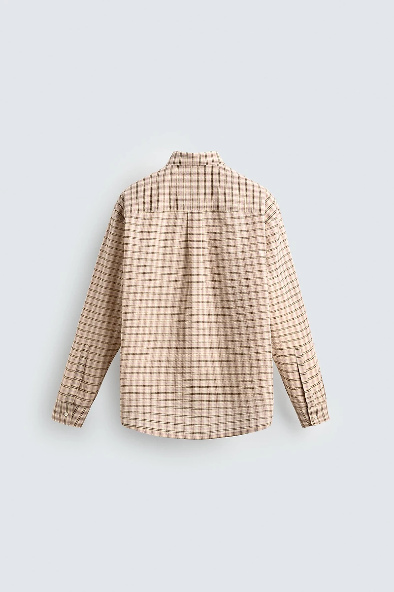 CHEMISE STRUCTURE À CARREAUX