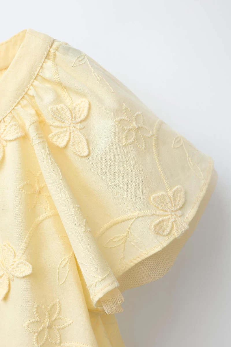 BUTTERFLY TULLE BLOUSE