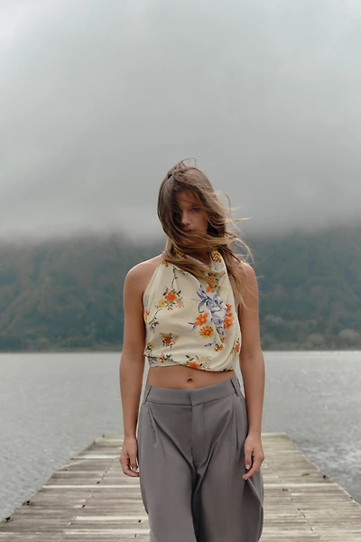 EMBROIDERED COTTON SCARF