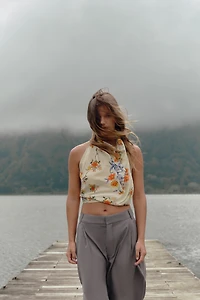 EMBROIDERED COTTON SCARF