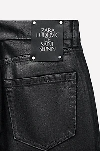 LOW-RISE WAXED BOOTCUT JEANS LUDOVIC DE SAINT SERNIN x ZARA
