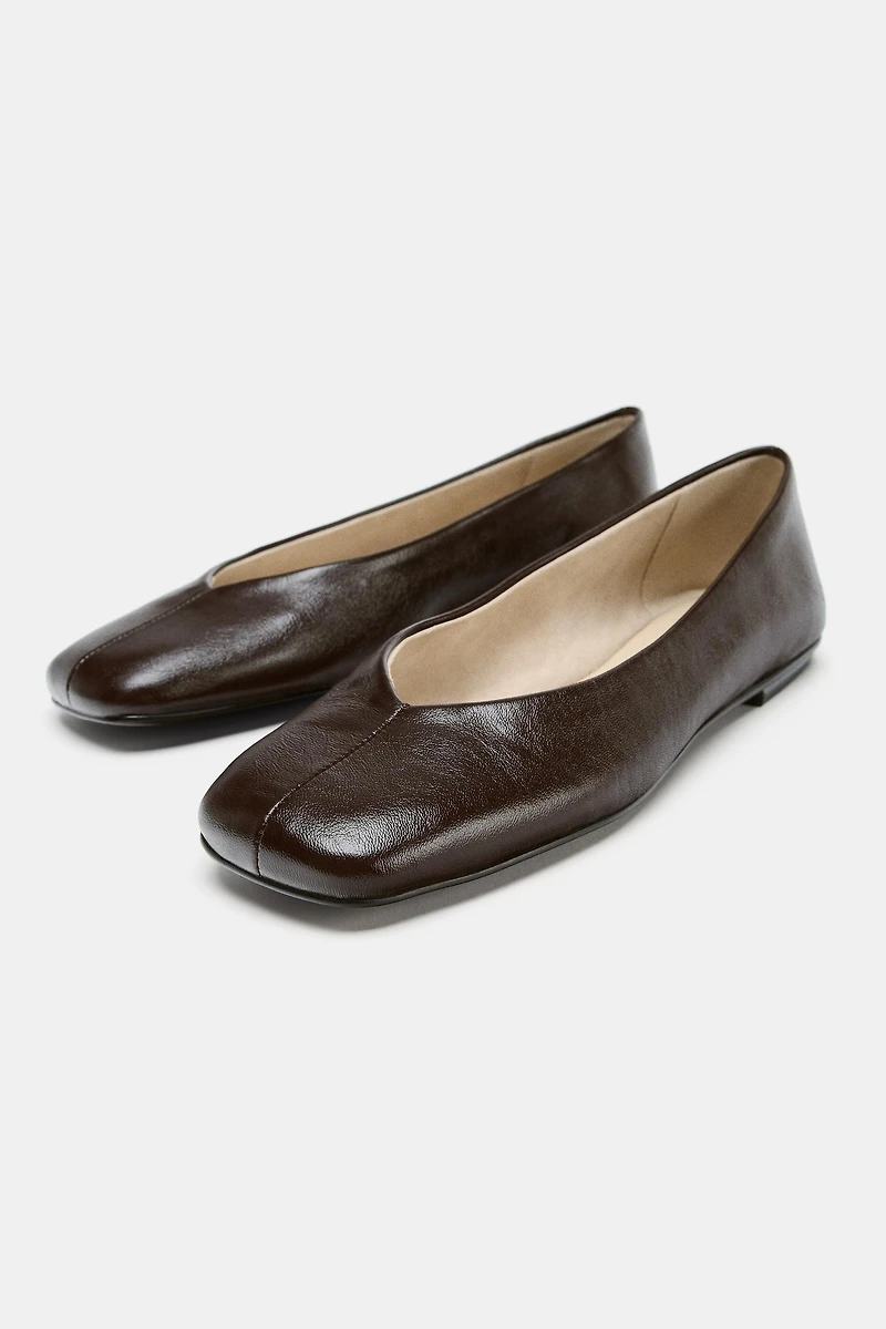 LIMITED EDITION LEATHER BALLET FLATS