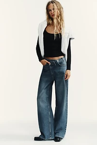 JEAN TRF WIDE LEG TAILLE HAUTE CROISÉE