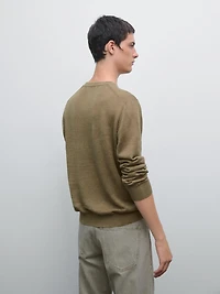 Pull en maille 100 % lin