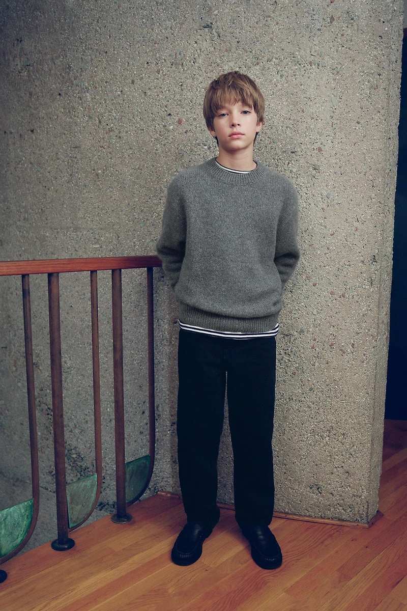 STRIPED LABEL T-SHIRT