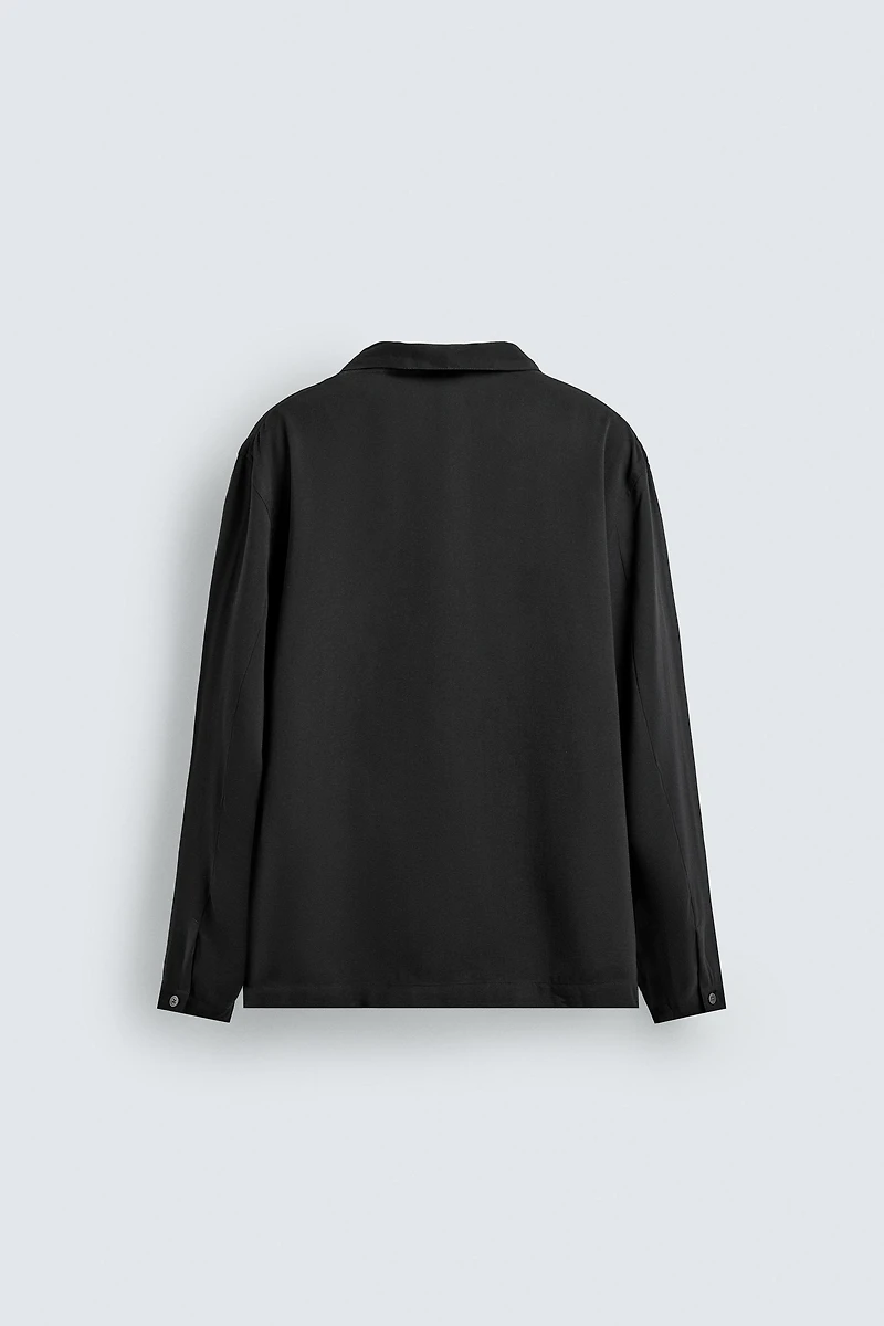 FLOWY TIE SHIRT