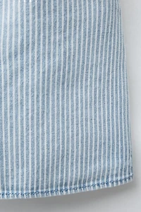 STRIPED TWILL DRESS