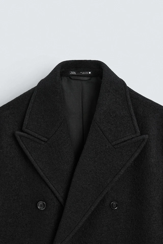 Zara WOOL COAT BOUCLÉ TEXTURE at Bayshore Shopping Centre in