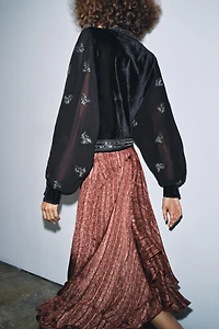 ZW COLLECTION LIMITED EDITION EMBROIDERED CROPPED JACKET