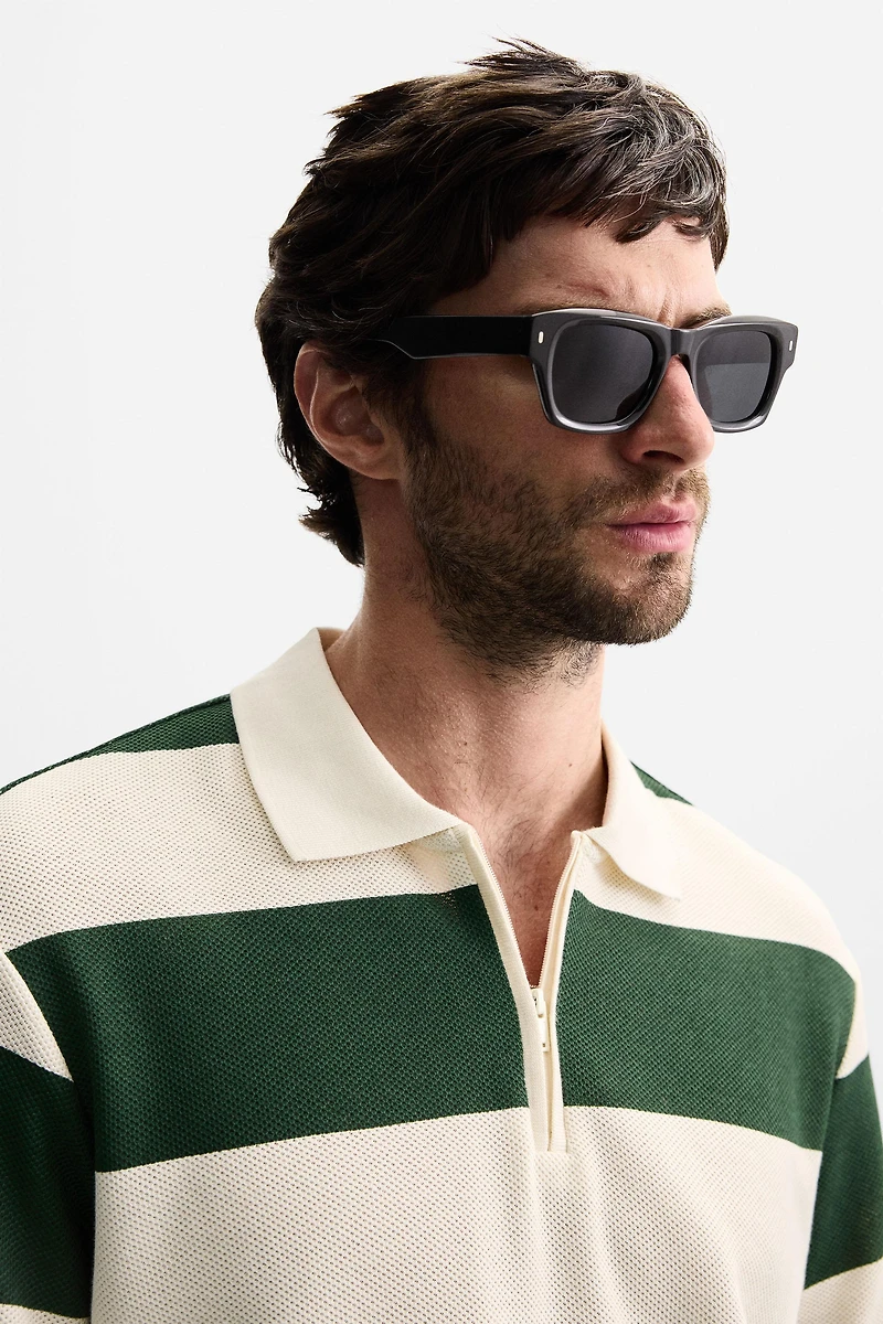 POLO À COL ZIPPÉ