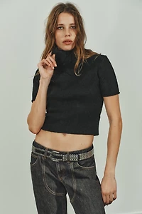 SOFT KNIT SHORT SLEEVE SWEATER