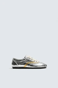 METALLIC LEATHER TRAINERS HARRY LAMBERT FOR ZARA X DISNEY