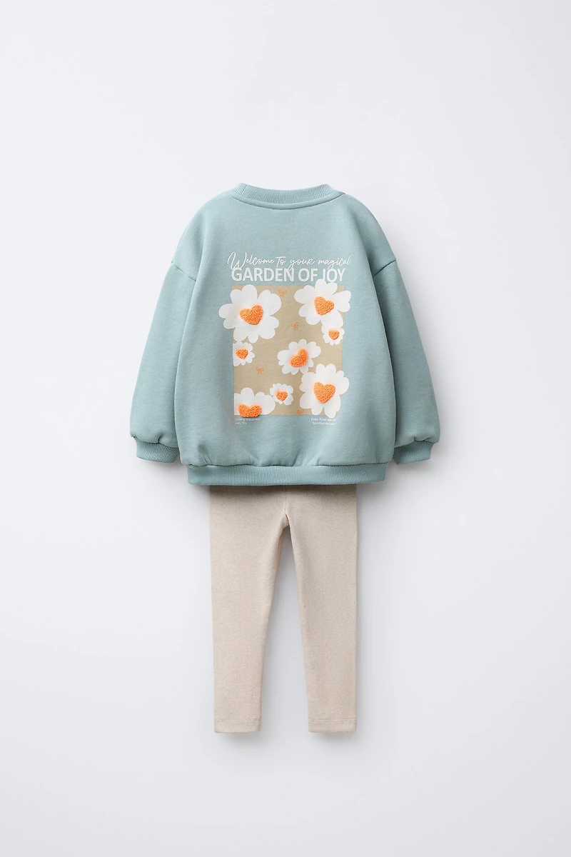 SWEATSHIRT AND LEGGINGS SET